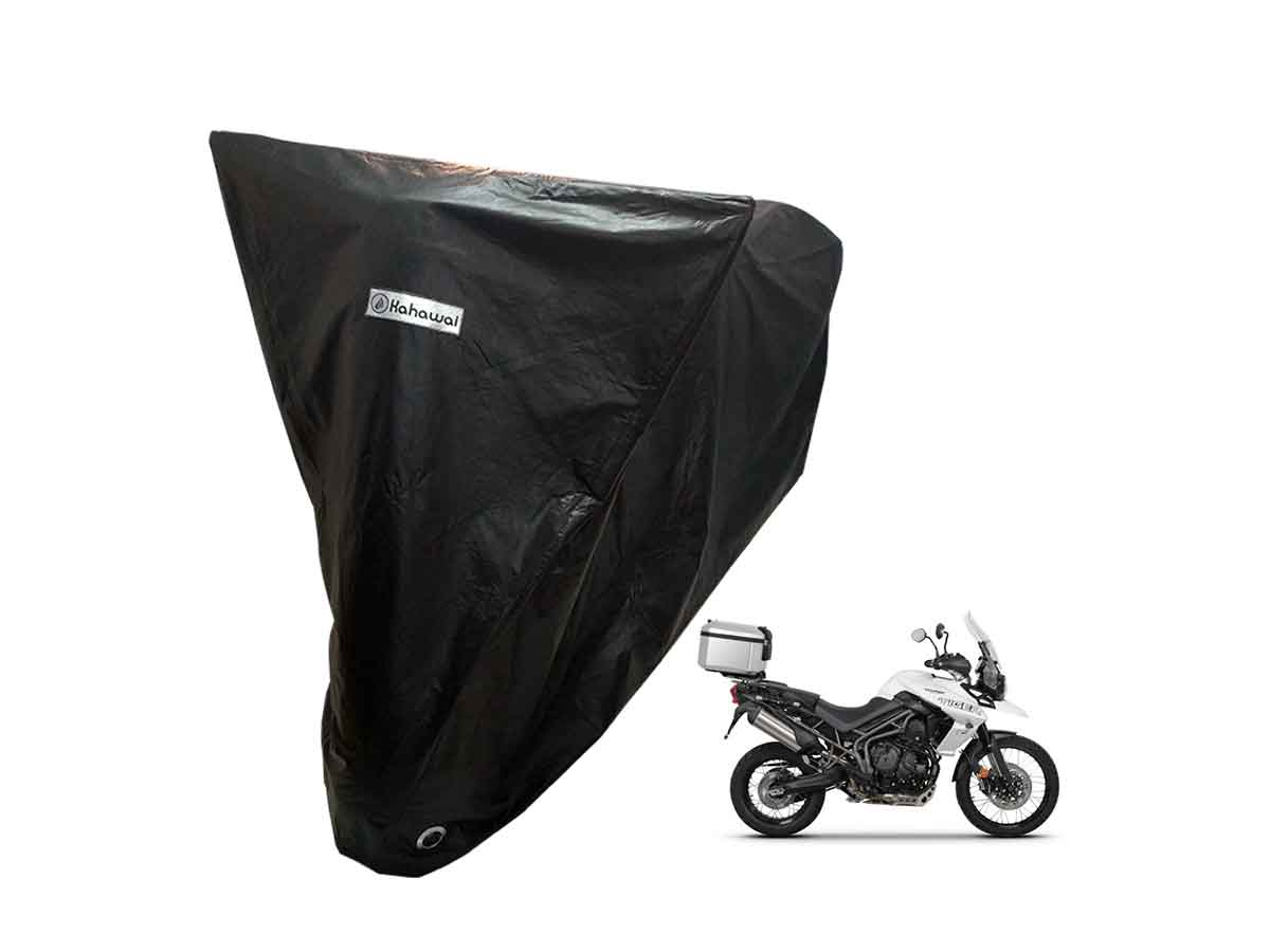 Capa Impermeável Moto Tiger 800 XRX com Top Case Capa Impermeável Moto Tiger 800 XRX com Top Case