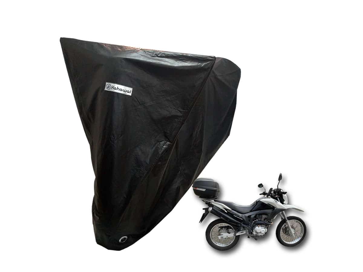 Capa Cobrir Moto Honda NXR BROS 160 com Baú - Bauleto Capa Cobrir Moto Honda NXR BROS 160 com Baú - Bauleto