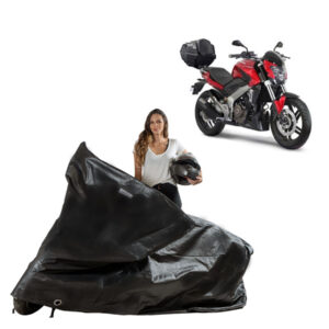Capa Protetora Moto Bajaj Dominar 160/ 200 com Baú