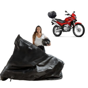 Capa Cobrir Moto Forrada Honda Nx400 Falcon com Baú