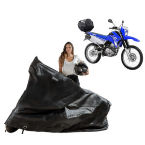 Capa Cobrir Moto Forrada Lander 250 com Baú