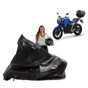 Capa Proteção Moto Yamaha Fazer FZ25 Com Baú Bauleto