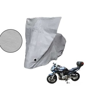 Capa Protetora Moto Suzuki Bandit Com Baú Cinza