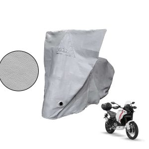 Capa Protetora Moto Ducati Desert X com Baú Cinza
