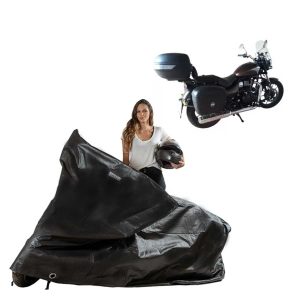 Capa Moto Royal Enfield Meteor 350 com baú traseiro