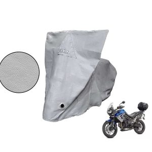 Capa Protetora Moto Tiger 800 / 900 / 1000 com Baú Cinza