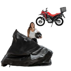 Capa Moto XRE Sahara 300 Baú Sol Chuva Poeira Maresia Animais