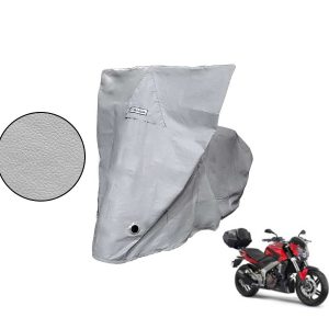 Capa Protetora Moto Bajaj Dominar 160/ 200 com Baú Cinza