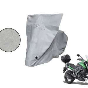 Capa Protetora Moto Bajaj Dominar 400 com Baú Cinza