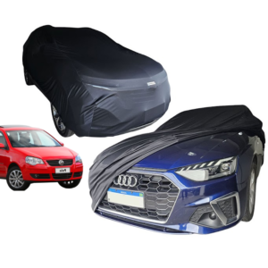 Capa Cobrir Carro VW Polo Hatch Tecido Lycra Protege De Riscos Sol Poeira